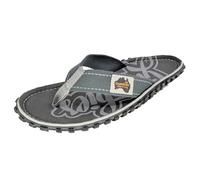 Gumbies Islander Flip-Flops | Unisex Classic Canvas Flip-Flops with Recycled Rubber Outsole & Cotton Footbed | Contoured, Lightweight & Everyday Comfortable | Cool Grey | EU 43