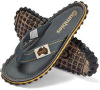 Gumbies Islander Flip-Flops | Unisex Classic Canvas Flip-Flops with Recycled Rubber Outsole & Cotton Footbed | Contoured, Lightweight & Everyday Comfortable | Classic Grey | EU 45