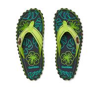 Gumbies ISLANDER Unisex Flip-Flops Lime Hibiscus