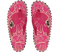 Gumbies Islander Unisex Flip Flops, with Supersoft Cotton Toe Post and Durable Recycled Rubber Sole - Comfort -Tropical Pink 4 UK