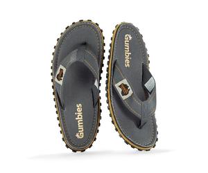 Gumbies Islander Unisex Flip Flops with Ultra Soft Cotton Toe Post and Durable Recycled Rubber Sole - Guaranteed Comfort, Classic Brown, 10.5 UK