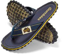 Gumbies Islander Flip-Flops | Unisex Classic Canvas Flip-Flops with Recycled Rubber Outsole & Cotton Footbed | Contoured, Lightweight & Everyday Comfortable | Classic Navy | EU 40