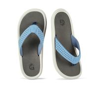 Gumbies Noosa Flip-Flops | Unisex Water-Resistant Flip-Flops with Recycled Rubber Outsole & Cotton Straps | Arch Support, Lightweight & Beach-Ready Sandals | Latte | EU 45