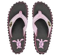 Gumbies Originals Women's Flip Flops Made from Recycled Materials - Profiled Sole Made of Recycled Car Tyres, Soft Footbed Made of Canvas Cotton, Comfortable Toe Post, Turtle, 10 UK