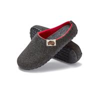 Gumbies Outback Men's Slippers - Charcoal & Red - UK14 EU48