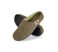 Gumbies Outback Slippers | Unisex House Shoes with Recycled Felt Upper, Recycled Rubber Outsole & Soft Plant-Based Insole | Cozy, Durable & Outdoor-Ready - Moss & Pistachio EU45