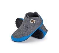 Gumbies Quokka Indoor & Outdoor Slippers, Easy Slip On House Booties with Recycled Materials, Ideas for Gift Giving for Men & Women, Grey & Blue, EU45