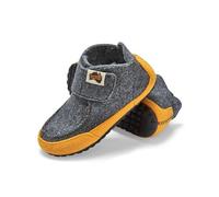 Gumbies Quokka Indoor & Outdoor Slippers, Easy Slip On House Booties with Recycled Materials, Ideas for Gift Giving for Men & Women, Grey & Curry, UK 12