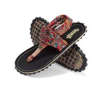 Gumbies Slingback Sandals | Unisex Flip-Flop Style with Recycled Rubber Sole, Cotton Canvas Toe Post & Stretchy Back Straps | Casual, Comfortable & Travel-Ready Footwear | Aboriginal | EU 40