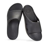 Gumbies SpaSole Sliders | Unisex Recovery Sliders with Arch Support, Bloom® Foam Footbed & Grippy Outsole | Lightweight, Cushioned, Post-Adventure Comfort | Black | EU 38