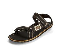 Gumbies Tracker Unisex Sandal, with Supersoft Cotton Adjustable Straps, Cotton Footbed & Recycled Rubber Sole - Comfort Guaranteed - Black - EU44