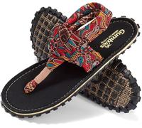 Gumbies Slingback Sandals | Unisex Flip-Flop Style with Recycled Rubber Sole, Cotton Canvas Toe Post & Stretchy Back Straps | Casual, Comfortable & Travel-Ready Footwear | Aboriginal | EU 39