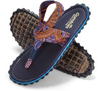Gumbies Slingback Sandals | Unisex Flip-Flop Style with Recycled Rubber Sole, Cotton Canvas Toe Post & Stretchy Back Straps | Casual, Comfortable & Travel-Ready Footwear | Aztec | EU 41