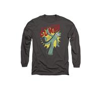 Gumby Bendable Long Sleeve T-Shirt, Charcoal | Size: Large Gumby Charcoal L