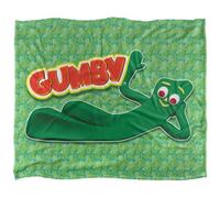 Gumby Chilling Silky Supersoft Blanket Green/red (One Size)
