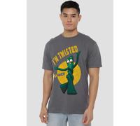 Gumby Twisted T Shirt, Charcoal Other Charcoal M