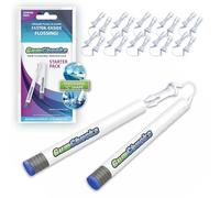 GumChucks Orthodontic Flossers Dental Floss - Floss for Braces - Brace Floss Picks - Gum Flossing Picks - Ortho Dental Flossers (Adult Starter Pack)