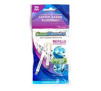 GumChucks | Faster, Easier Flossing! | Floss for Braces | Universal Adults/Kids Flossing Tip Refills (30 Count)