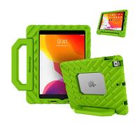 Gumdrop FoamTech Case ONLY fits Apple iPad 9th | 8th | 7th Generation (10.2-inch) Rugged Lightweight Shockproof & Drop Tested for Kids K-12 Students Teachers Classrooms & School Use - Lime Green
