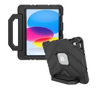 Gumdrop FoamTech iPad Case with Stand Fits Apple iPad 10th Gen - Rugged, Lightweight, Shockproof and Drop Tested for Kids, K-12 Students, Teachers, Classrooms and School Use - Black
