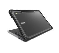 Gumdrop SlimTech Custom Case Fits Acer Chromebook 511 | C736 (Clamshell) -Lightweight Protection Rubberized Thread on Sides Seamless Asset Tagging Embelishment Friendy Case for School or Work-Black