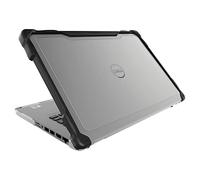 Gumdrop SlimTech Custom Case Fits Dell Latitude 5410/5400 (Clamshell) - Lightweight Protection Rubberized Thread on Sides Seamless Asset Tagging Embelishment Friendy for School or Work - Black
