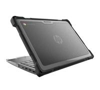 Gumdrop SlimTech Custom Case Fits HP Fortis 11-inch G10 | 11-inch G1i Clamshell-Lightweight Protection Rubberized Thread on Sides Seamless Asset Tagging Embelishment Friendy for School or Work-Black