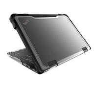 Gumdrop SlimTech Custom Case Fits Lenovo ThinkPad 11e Yoga | Gen 6 (2-in-1)-Lightweight Protection Rubberized Thread Seamless Asset Tagging Embellishment Friendly Case for School or Work-Black