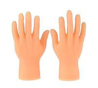GUMEI 1 Pair Soft Vinyl Mini Finger Feet Puppets Tiny Left Right Hand Party Costume