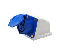 GUMEI 16 Amp 3 Pin Industrial Socket 220-250V Weatherproof IP44 2P+E 3Phase 16ATerminal Block