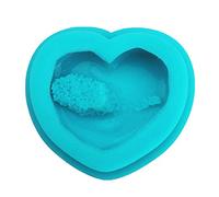 GUMEI Natural Druzy Heart Star Moon Mold Rock Geode Stone Cluster Crystal Resin Mould