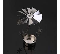 GUMEI Rotary Spinning Tealight Candle Metal Tea light Holder Carousel Home Decor Gift
