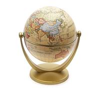 GUMEI Vintage English Edition Globe World Map Decoration Earth Globes with Base Geography Classroom Home Office Decoration
