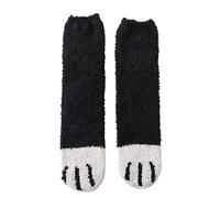 GUMEI Women Winter Fuzzy Fluffy Warm Slipper Socks Cute Cat Paw Floor Sleeping Hosiery