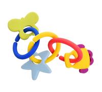 Gummee Link n Teethe, 3-6 Months Silicone Teething Rings & Teething Toys for Baby, Helps to Soothe Achy Baby Gums & Develop Sensory Skills - Baby Teething Toy, Ring Shaped Linking Teethers for Babies
