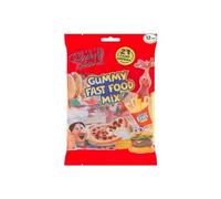 Gummi Zone - Fast Food Mix, Fries, Pizzas, Burgers, Hot Dogs And Cola Bottle Gummies Multi-Party bag, Gluten-Free, Nut-Free, Halal Approved, Suitable For Coeliacs, 12 x 172g