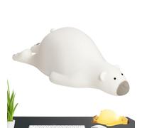 Gummibärchen-Nachtlicht,Squishy Gummibärchen-Licht,Silikon-Tierlicht über USB wiederaufladbar | Niedliches Lazy Bear Kinderzimmer-Nachtlicht, dimmbare Nachttisch-Touch-Lampe, leuchtet für Kleinkinder