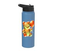 Gummy Bear Candy Balloon Orange Stainless Steel Insulated Water Bottle