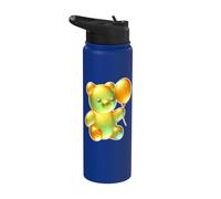 Gummy Bear Candy Balloon Yellow Stainless Steel Insulated Water Bottle