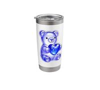 Gummy Bear Candy Heart Blue Stainless Steel Insulated Tumbler