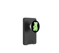 Gummy Bear Candy Heart Green PopSockets PopWallet for MagSafe