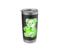 Gummy Bear Candy Heart Green Stainless Steel Insulated Tumbler