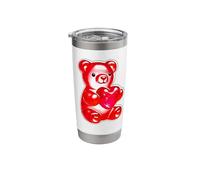 Gummy Bear Candy Heart Red Stainless Steel Insulated Tumbler