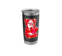 Gummy Bear Candy Heart Red Stainless Steel Insulated Tumbler