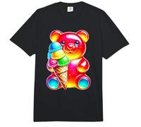 Gummy Bear Candy Ice Cream Cone Red Comfort Colors Adult Heavyweight T-Shirt