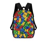 Gummy Bear Candy Laptop Backpack 17 Inch Travel Daypack