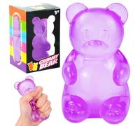 Gummy Bear Squishy Toys, Squishy Stress Balls Squeeze Toys, Sugar Squishy Slow Rising Fidget Toys for Adults Kids Stress Anxiety Relief, Birthday Gifts Party Favors