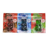 Gummy Bear Sweet Gummies Fruit Flavour Apple, Strawberry & Bubblegum PACK OF 3 x 90g.