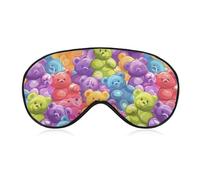 Gummy Bears Candies Sleep Mask Soft Eye Mask Eye Cover Eyeshade Blindfold with Adjustable Strap