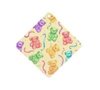 Gummy Bears Candy Ribbons Car Air Freshener Aromatherapy Tablet Hanging Decor for Rearview Mirror Dorm